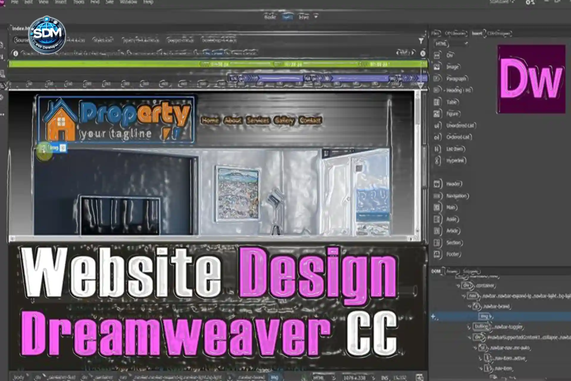 طراحی سایت با دریم ویور‎ (Dreamweaver)‎